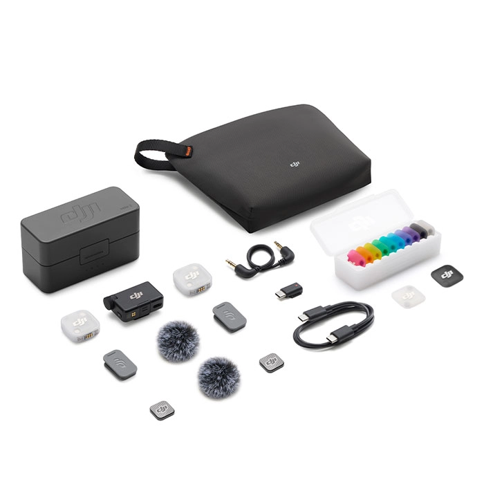 MICRÓFONOS DJI MIC MINI 2 (2 TX + 1 RX + ESTUCHE DE CARGA) | Promotronik