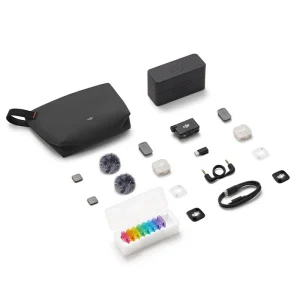 MICRÓFONOS DJI MIC MINI 2S (2 TX + 1 RX + ESTUCHE DE CARGA) | Promotronik